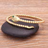 European and American Copper Cubic Zircon Cuff Adjustable Snake Bangle Jewelry Party Wedding Gift - Image 6