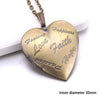 Heart Carved Flower Stripe Locket Pendant Necklace Women Vintage Ancient Brass Opening Photo Box Jewelry Romantic Gift - Image 7