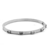 Open Cuff Bangles Bracelets Crystal Zirconia Rose Gold Color Stainless Steel Bracelet for Women Men Jewelry - Image 11