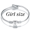 Cute Kids Initial Alphabet Letter Bracelet Bangle Stainless Steel Children Jewelry Cuff Heart Charm Bangles Little Girl Gift - Image 10