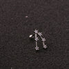 1Pc Twelve Constellations Steel Daith Earring Ear Piercing Barbell CZ Horoscope Ear Tragus Daith Piercing Jewelry 20G - Image 13