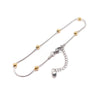 304 Stainless Steel Anklet Silver Color Gold Color Round Beads Charm Anklet Bracelet For Women Barefoot Show Jewelry, 1 Piece - Image 3