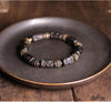 Hand Processed Strip Ebony Bracelet Do Old Hammered Copper Concave Convex Texture Black Wood Jewelry Men Women Individual Bangle - Image 8