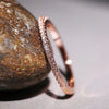 Thin Cubic Zirconia Band Ring in Gold-Tone Silver-Tone or Rose Gold-Tone - Image 6