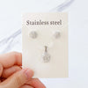 Chic Elegant Heart Indian Jewelry Sets Women Wedding Crown Steel Necklace And Earrings Bulk - Image 43