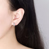 Silver Crystal Cute Hoop Earrings For Women Jewelry - Image 3