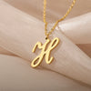 Dainty Initial Letter Necklaces For Women Gold Color Minimalist Stainless Steel Initial Necklace Wedding Jewelry Gift - Image 47