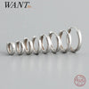 Minimalist Circle Hoop Earrings in 8 mm to 14 mm Sizes - Image 1