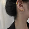 Small Hoop Piercing Earrings with Three Metal-Tone Choices - Image 14