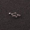1Pc Twelve Constellations Steel Daith Earring Ear Piercing Barbell CZ Horoscope Ear Tragus Daith Piercing Jewelry 20G - Image 11