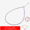 Stone Necklace Spinel/Lapis Lazul/Amazonite/Amethy/Tourmaline/Amethyst Ketting 2MM Silver Jewelry for - Image 1
