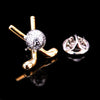 Brooch crystal jewelry Golden Dragon maple leaf bullet Brooch men's shirt Wedding Suit Lapel Badge Pin gift - Image 19