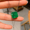 Vintage Paraiba Tourmaline Emerald Lab Gemstone Jewelry Sets for Women Wedding Party Earrings Pendant Necklace Anniversary Gift - Image 6