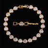 Pera Design Gold Color Round Shape Purple Cubic Zirconia Stone Charm Link Bracelets Wedding Jewelry for Women - Image 13
