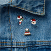 3pcs/set Christmas Gift For Women Men Brooches Enamel Pins Santa Claus Bell Elk Snowflake Xmas Tree Brooch Year Pin - Image 4