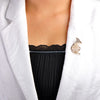 Bucomeoi Trumpet Shaped Brooches Women Crystal Gold-color Costume Music Brooch Musician Shirts Hijab Pins Corsages - Image 6