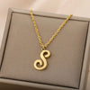 Dainty Initial Letter Necklaces For Women Gold Color Minimalist Stainless Steel Initial Necklace Wedding Jewelry Gift - Image 43