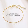 Men Anklet, Gold Plated Chain Anklets for Men, Mens Stainless Steel Anklet, Cuban Rope Curb Link with Extend Chain - Image 3