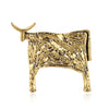 Enamel Bull Brooch Zodiac Brooches Women And Men Pin Animal Cattle Cow Brooch Jewelry - Image 1