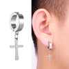 1Pc Punk Steel-color Stainless Steel Painless Ear Clip Earrings For Men/Women Street Pop Non Piercing Fake Earrings Jewelry Gift - Image 2