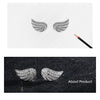 Modian Luxury Simple Full CZ Earring 925 Sterling Silver Angel Wings Stud Earrings For Girl Women Silver Fine Jewelry