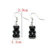 Cool Black Color Flower Drop Earrings for Women Geometry Round Heart Leaf Butterfly Crystal Party Jewelry Summer Gift - Image 19