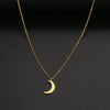 Stainless Steel Necklace   Moon Chain Pendant Simplicity Necklaces For Women Jewelry Accessories Party Charm Gifts