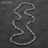 2.5/3mm Wide Stainless Steel Bamboo Necklace for Women Men Bar Link Chain on Neck Collarbone Jewelry Accessories - Image 11