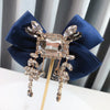 Fabric Bowknot Brooch Rhinestone Tassel British Style Bow Tie Female Shirt Collar Pin Vintage Brooches for Women Accessories - Image 13