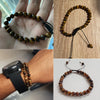 Braided Stone Bead Bracelet with Multiple Bead Sizes - Image 6
