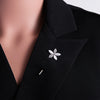 Rinhoo Korean Crystal Rhinestone Flower Long Needle Pin Brooch Women Simple Wedding Letters Butterfly Crown Badge Jewelry - Image 6