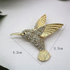 Retro Cute Hummingbird Brooch Female Corsage Coat Pin Brooch Jewelry for Women Wedding Party Accessories - Image 2