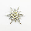 Vintage Victorian Rhinestone Starburst Star Brooches Pins Shiny Crystal Cloak Lapel Pin Women Bouquet Jewelry - Image 7