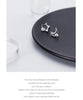 Modian Unique Design Moon And Stars Silver Stud Earrings for Women 925 Sterling Silver Clear CZ Earing Fine Jewelry Accessories