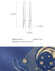 Modian Trendy Wedding Earring for Women 925 Sterling Silver Dazzling CZ Long Chain Tassel Water Drop Dangle Earring Fine Jewelry
