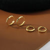 Stainless Steel 1 Pair Minimalist Huggie Hoop Earrings For Women Gold Color Tiny Round Circle 6/8/10mm Punk Unisex Rock Earring - Image 6