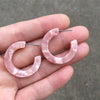 21 Colors Acetate Earrings For Women Green Wedding Prom Acetic Acid Hoop Earrings Jewelry Accessories Gift - Image 5