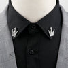 1 Pair Retro Lapel Pin Brooch Vintage Tree Leaf Collar Pin Hollowed Out Crown Shirts Suits Breastpin Jewelry Accessories - Image 9