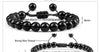 Black Bead Bracelet with 4 mm 6 mm or 8 mm Beads and Adjustable Fit - Image 28
