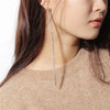 Long Tassel Drop Earrings for Women Silver Color Rhinestone Crystal Hanging Dangle Earring Bridal Wedding Jewelry - Image 5