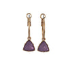 Korea Women Cat's Eye Triangle Stone Pendant Hoop Earrings Small Simple Temperament Female Wedding Jewelry - Image 7