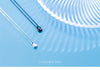 Modian 2020 New Mode 100% Real 925 Sterling Silver Water drop Simple Necklace for Women Korean Style Fine  Jewelry