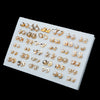 18/36/100Pairs Women Star Moon Small Plastic Stud Earrings Set Girl Children Cartoon Geometric Party Birthday Christmas Jewelry - Image 23