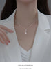 MODIAN 925 Sterling Silver Twinkling CZ Water Drop Necklace Chain for Women Gold Color Link Wedding Statement Fine Jewelry Gifts