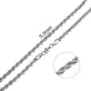 2mm-7mm Rope Chain Necklace Stainless Steel Choker Men Women Jewelry Silver Color Chains Gift - Image 12