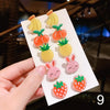 clip on earing girls children Pink jewelry child clip earrings Butterfly Shell Star flower ear clip for kids gift 5 Pairs - Image 13