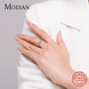 Silver 5 Style Emerald Cut Geometric Tourmaline Adjustable Finger Rings For Women Party Jewelry - Image 2