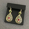 Morocco Court Style Drop Shape Design Earrings Women Wedding Photography Earrings Jewelry Hollow Carving Crystal Earrings - Image 5