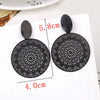 Cool Black Color Flower Drop Earrings for Women Geometry Round Heart Leaf Butterfly Crystal Party Jewelry Summer Gift - Image 39