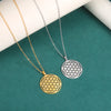 Flower of Life Sacred Geometry Necklace Stainless Steel Mandala Neck Chain Women Men Vintage Universal Spiritual Jewelry - Image 3